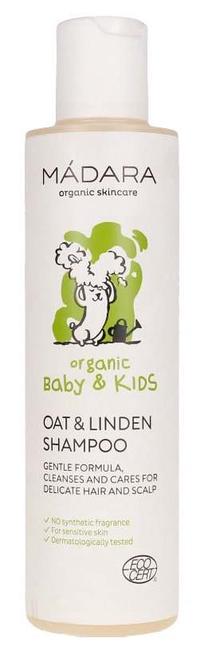 Šampūnas kūdikiams Madara Baby & Kids Oat & Linden, 200 ml