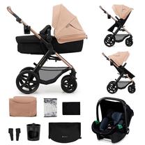 Universalus vežimėlis KinderKraft Moov 2 Air 3in1, smėlio sp.