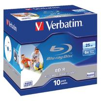 Ierakstāms kompaktdisks Verbatim BluRay BD-R, 25 GB, 10gab.