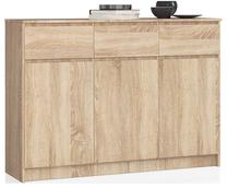 Komoda Akord Furniture Factory K140, rusva sp., 99 cm x 138 cm x 40 cm