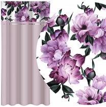 Nakts aizkari ZMK-035, balts krās./rozā krās./violeta krās., 160 cm x 250 cm