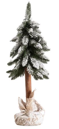 Dirbtinė Kalėdų eglutė apsnigta Homla Dula 754852, 80 cm, su stovu