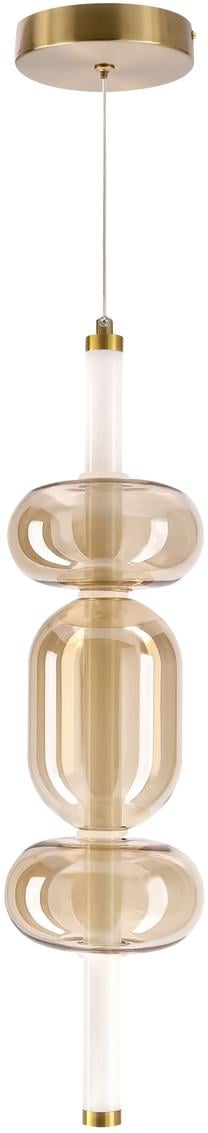 Светильник потолочный Candellux Lighting Kelly 31-54562, LED, 2700 °К, 1 x 8 Вт, янтарный цв. / золотой цв.