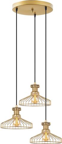 Valgusti rippuv Opviq Events 11241 942FLG1441, E27, 3 x 40 W, kuldne v. / kuldne v.