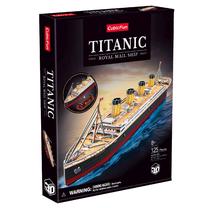 3D-pusle Cubicfun Titanic M, 61 cm x 10.9 cm, 125 tk, mitmevärviline