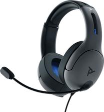 Laidinės ausinės PDP Gaming LVL50 PS4 Gray, pilka sp.