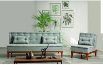 Sofos rinkinys Hanah Home Fuoco Set, pilka sp., 80 x 184 cm x 80 cm