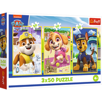 Pusle 3in1 Trefl Paw Patrol Our Dogs 34878, 18 cm x 27.5 cm, 150 tk, mitmevärviline