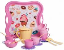 Rotaļu virtuves piederumi Tigres Dish Set Sweet Party, rozā krās.