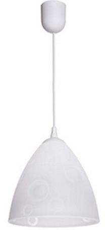 Valgusti rippuv Lamkur Small Circles LM-1.41/1_BIALY, E27, 1 x 60 W, valge v. / valge v.