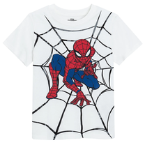 Särk, klassikaline/vaba aja kevad/suvi, lastele Cool Club Spider Man LCB2810890, valge v., 104 cm