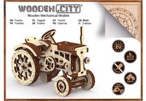 Medinė 3D dėlionė Wooden City, 18 cm x 3 cm, 164 vnt., ruda sp.