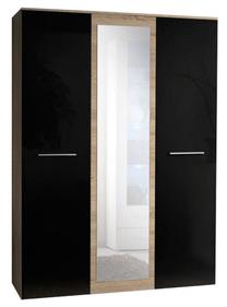 Spinta ASM Big, ąžuolo, 135 cm x 55 cm x 190 cm, su veidrodžiu