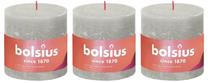 Žvakė, cilindrinė Bolsius Shine, 62 h, 3 vnt., pilka sp.
