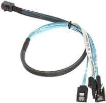 Vads SilverStone SST-CPS05 Mini SAS HD SFF-8643, SATA, 0.5 m, melna krās.