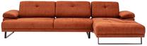 Kampinė sofa Hanah Home Mustang Small, oranžinė sp., dešininė, 174 x 274 cm x 83 cm