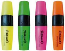 Tekstimarker Pelikan, kollane v./roheline v./oranž v., 4 tk