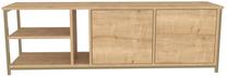 ТВ стол Kalune Design Primrose, коричневый цв./золотой цв., 35.3 см x 160 см x 50.8 см
