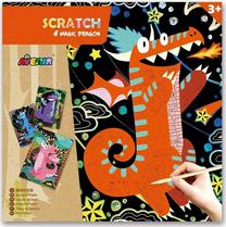 Набор для резьбы Avenir Scratch Magic Dragon, многоцветный
