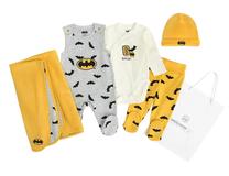 Набор одежды, классическая, для мальчиков/для младенцев Cool Club Batman LNB2701482-00, черный цв./желтый цв./серый цв., 68 см, 5 шт.