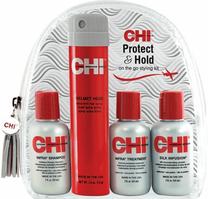 Matu kopšanas produktu komplekts CHI Protect&hold, 4 gab., 251 ml