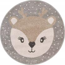Paklājs iekštelpu Douceur d`Interieur Fox, pelēka krās./brūngans krās., 100 cm x 100 cm