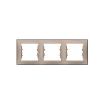 Рамка Schneider Electric Sedna SDN5800568, титановый цв. 3 мест.