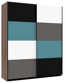 Spinta Forte Raven RVXS824E1-N41, balta sp./juoda sp./žalia sp., 61.2 cm x 170.3 cm x 209.7 cm