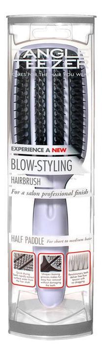 Щетка для волос Tangle Teezer Half Paddle, синий цв./белый цв.