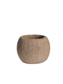 Gėlių vazonas Domoletti BTP05B, cementas, Ø 16 cm, ruda sp.