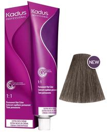Matu krāsa Kadus Professional Permanent Color, medium blonde ash pearl krās., 7/18, 60 ml
