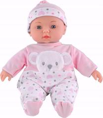 Кукла пупс Lean Toys Pyjama, 30 см, розовый цв.
