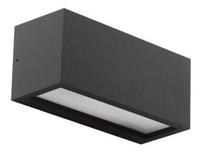 Õue seinavalgusti AZzardo Venta, 18W, E27, IP54, tumehall v., 12 cm x 11 cm