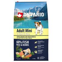 Сухой корм для собак Ontario Adult Mini, рыба/рис, 6.5 кг