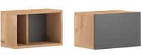 Pakabinama spintelė Barcelona, ruda sp./pilka sp., 40 cm x 26.8 cm x 25 cm