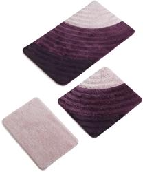Vannasistabas paklājiņu komplekts Foutastic Well 359CHL3114, violeta krās., 100 cm x 60 cm