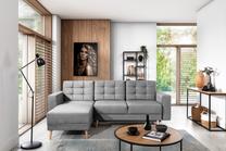 Kampinė sofa Asgard L Monolith 84, pilka sp., 162 x 248 cm x 93 cm
