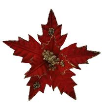 Dirbtinė gėlė, puansetija Christmas Touch, raudona sp., 12 cm