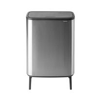 Šiukšliadėžė Brabantia Bo Touch Hi 2x30, nerūdijančiojo plieno sp., 60 l, 81.5 cm x 54.5 cm