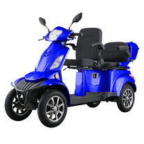 Elektrinis keturratis motoroleris HS650.2 PRO EEC, 20000 mAh, 1 kW, mėlyna sp.
