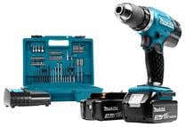 Urbis ar bateriju Makita DDF453SFX1, 18 V, 3 Ah