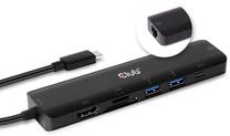 Dokstacija Club 3D USB-C 7-in-1 Hub, melna krās.