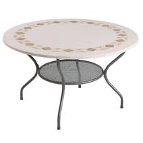Dārza galds Patio Roma, antracīta krās./brūna krās., 125 cm x 125 cm x 72 cm