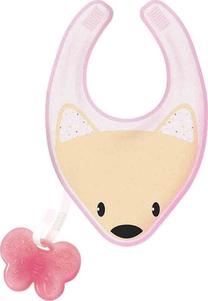 Lācīte zīdainim Chicco Fresh Bib, rozā krās./bēša krās., tekstilmateriāls, 4 mēn.