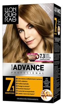 Matu krāsa Llongueras Color Advance, golden half blonde krās., Golden Half Blonde 7.3, 125 ml