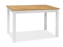 Stalas Scandinavian Adam, ąžuolo sp./balta sp., 120 cm x 68 cm x 75 cm