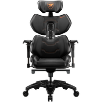 Spēļu krēsls Cougar Gaming Terminator CGR-TER, 75 x 59.5 x 129.5 - 137.5 cm, melna krās./oranža krās.
