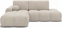Kampinė sofa - lova Vittario Modullo 01, balta sp., kairinė, 170 x 227 cm x 95 cm