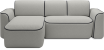 Kampinė sofa Ume, pilka sp., 190 x 287 cm x 88 cm