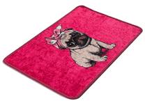 Vonios grindų kilimėlis Foutastic Pink Pug 359CHL1747, įvairių spalvų, 60 cm x 40 cm